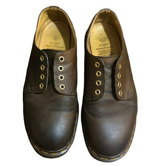 DR MARTENS 1561 Gibson Brown 4 Eye OxfordsVintage EUC! main image 13